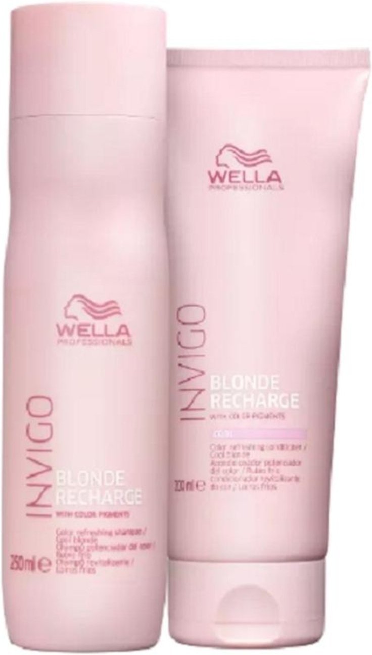 Imagem principal Wella Professionals Invigo Blonde Recharge Home Care Duo (2 Produtos) multicolorido WELLA PROFESSIONALS multicolorido