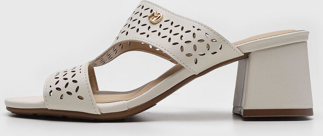 Tamanco Modare Laser cut Off-White