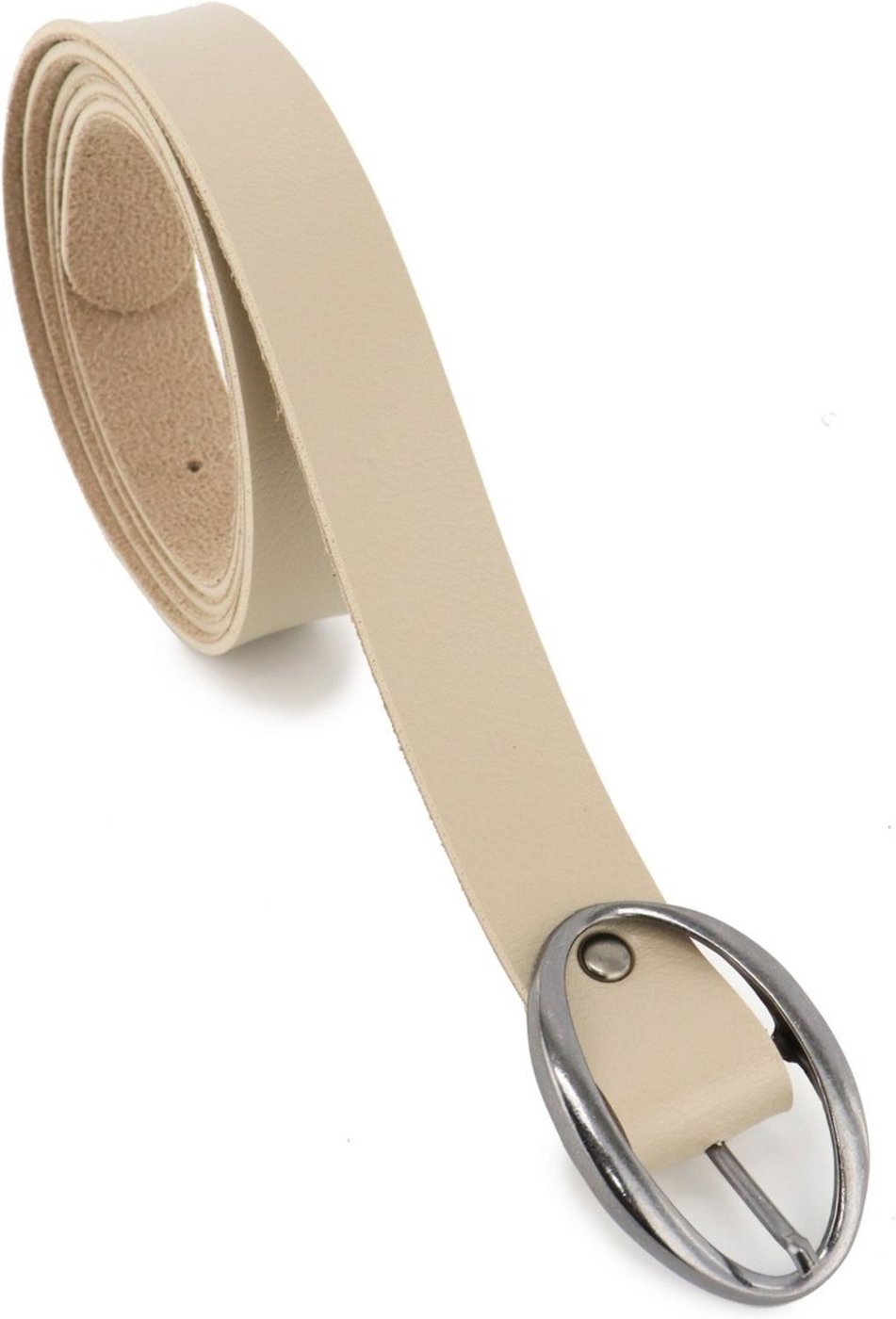 Cinto Feminino Fivela Oval 25 mm Liso Social Executivo