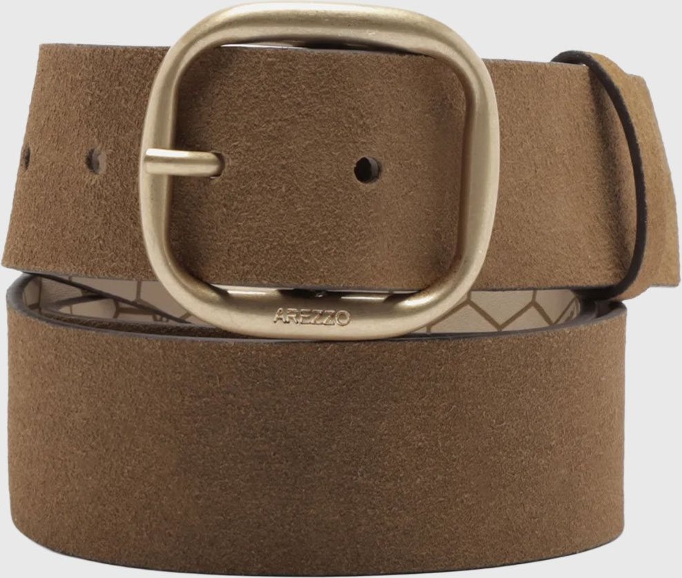 Cinto Feminino Arezzo Rustic Suede Stracci