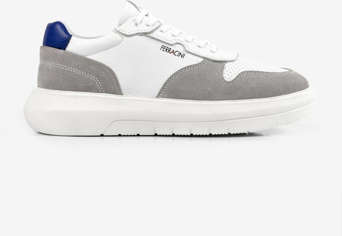 Imagem principal Tênis Sneaker Masculino Couro Legítimo Ferracini Energy Cinza 8287-695E branco FERRACINI branco