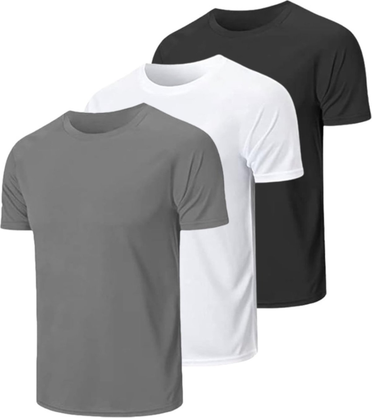 Imagem principal Kit 3 Camisetas Masculinas Dry Fit Academia Corrida Treino TH6 multicolorido TH6 multicolorido