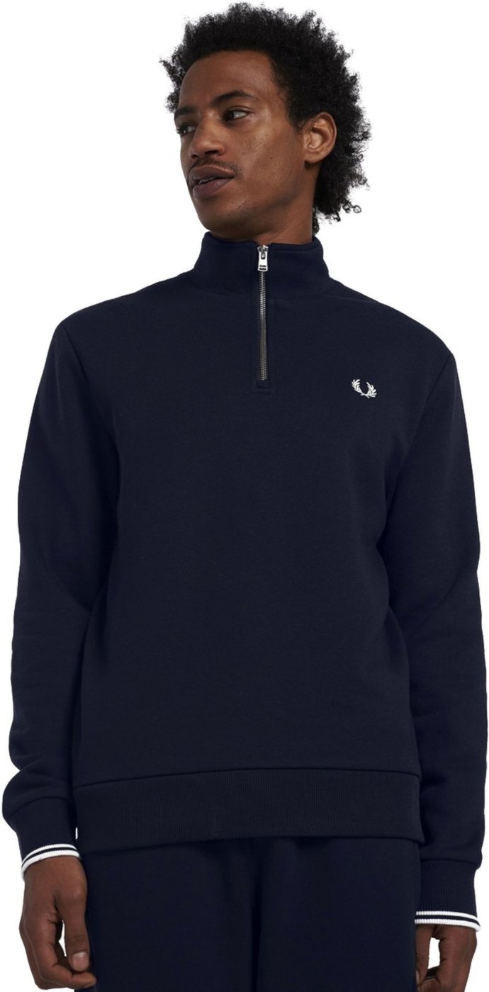 Imagem principal Blusa Fred Perry Moletom Masculina Regular Half Zip azul marinho Fred Perry azul marinho