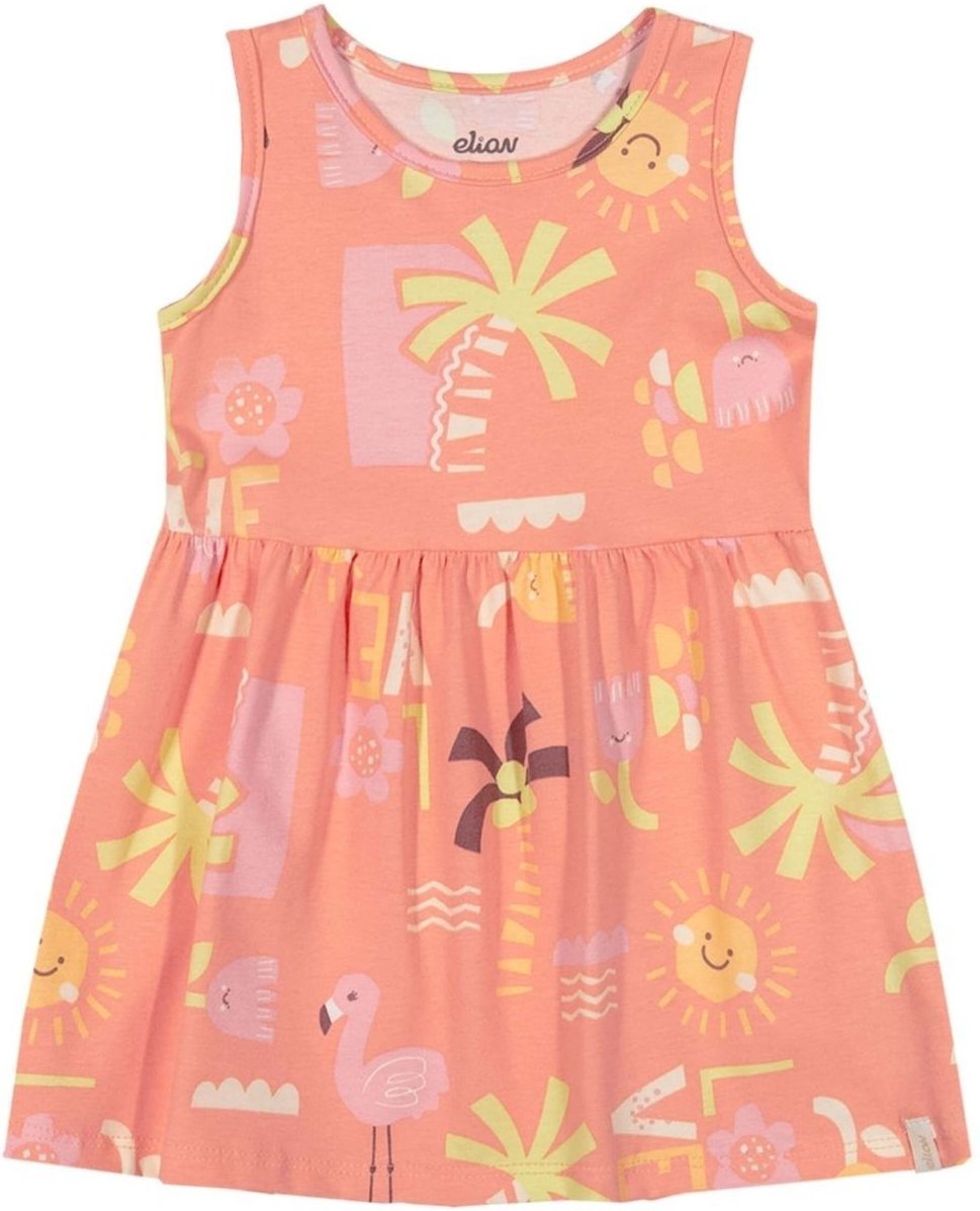 Imagem principal Infantil - Vestido Menina Tropical Cotton Elian laranja Elian laranja