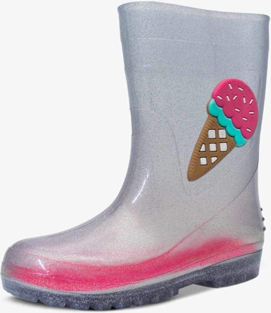 Infantil - Bota Galocha Feminina Pópidi Sorvete Glitter