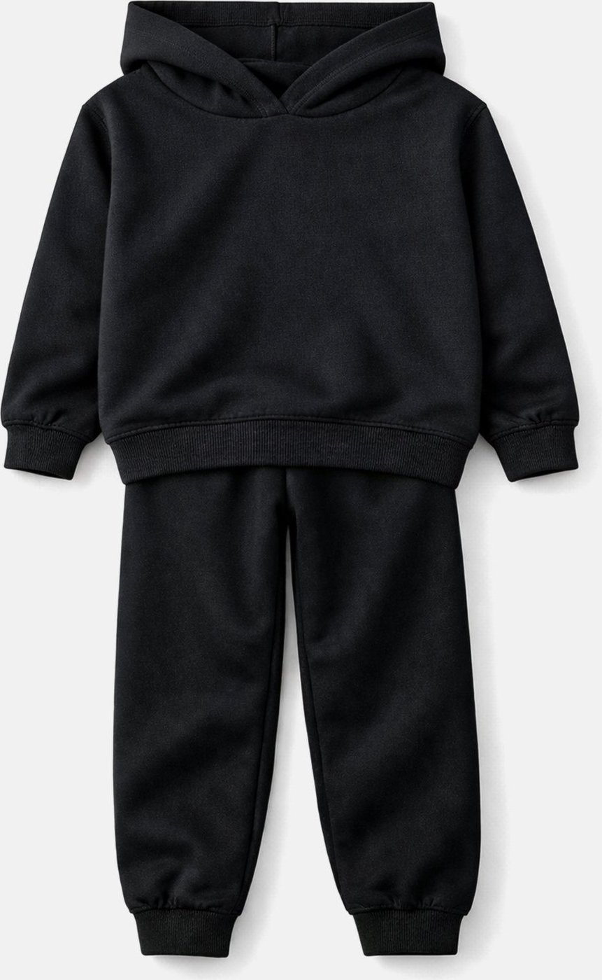 Imagem principal Infantil - Conjunto Moletom Básico Peluciado Babei no Look preto Babei no Look preto