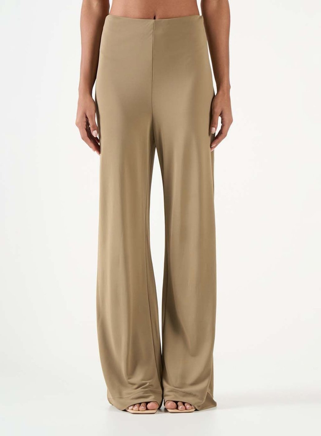 Imagem principal Calça Wide Leg Cós Médio Colcci CLC Paper bege Colcci CLC bege