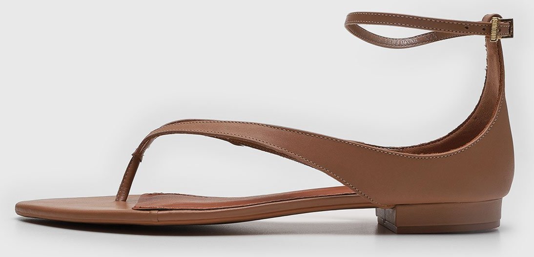 Rasteirinha Feminina Santa Lolla Fechada Ponta Quadrada