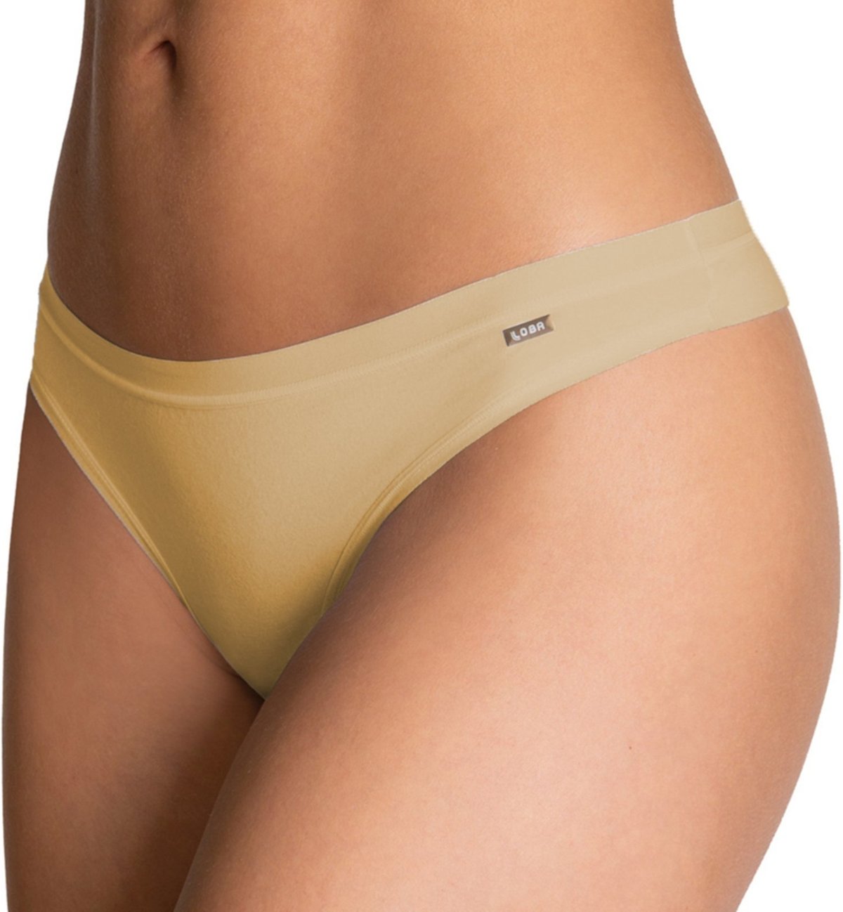 Imagem principal Calcinha Loba Fio Dental Algodão Com Elastano 40355 Natural Peach Lupo bege natural Lupo bege natural