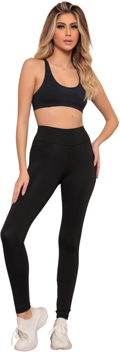 Imagem principal Calça Legging Preta Feminina Cintura Alta com Tecnologia Anti-Odor ZIPITUKA preto ZIPITUKA preto