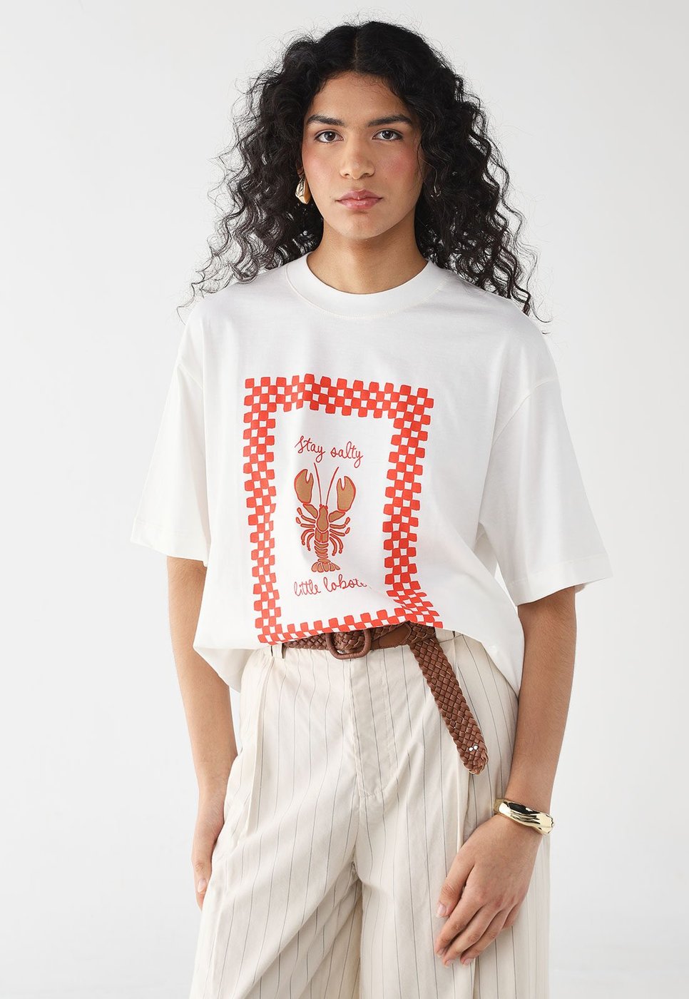 Imagem principal Camiseta Feminina Dress To Silk Lobster Branca branco Dress to branco