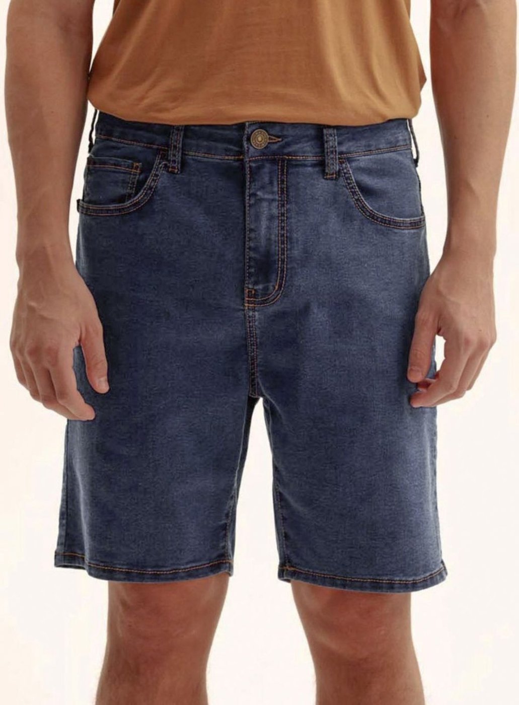 Imagem principal Bermuda Jeans Masculina Cós Baixo - Luan Triton Indigo azul indigo Triton azul indigo