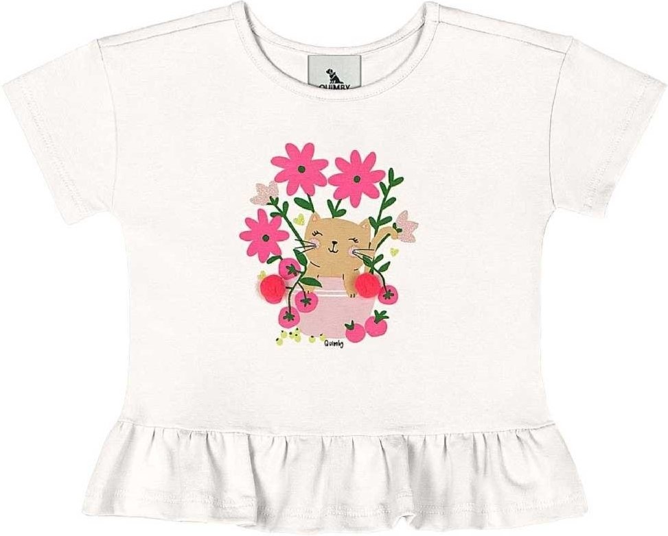 Imagem principal Infantil - Blusa com Glitter e Pompom Quimby bege Quimby bege