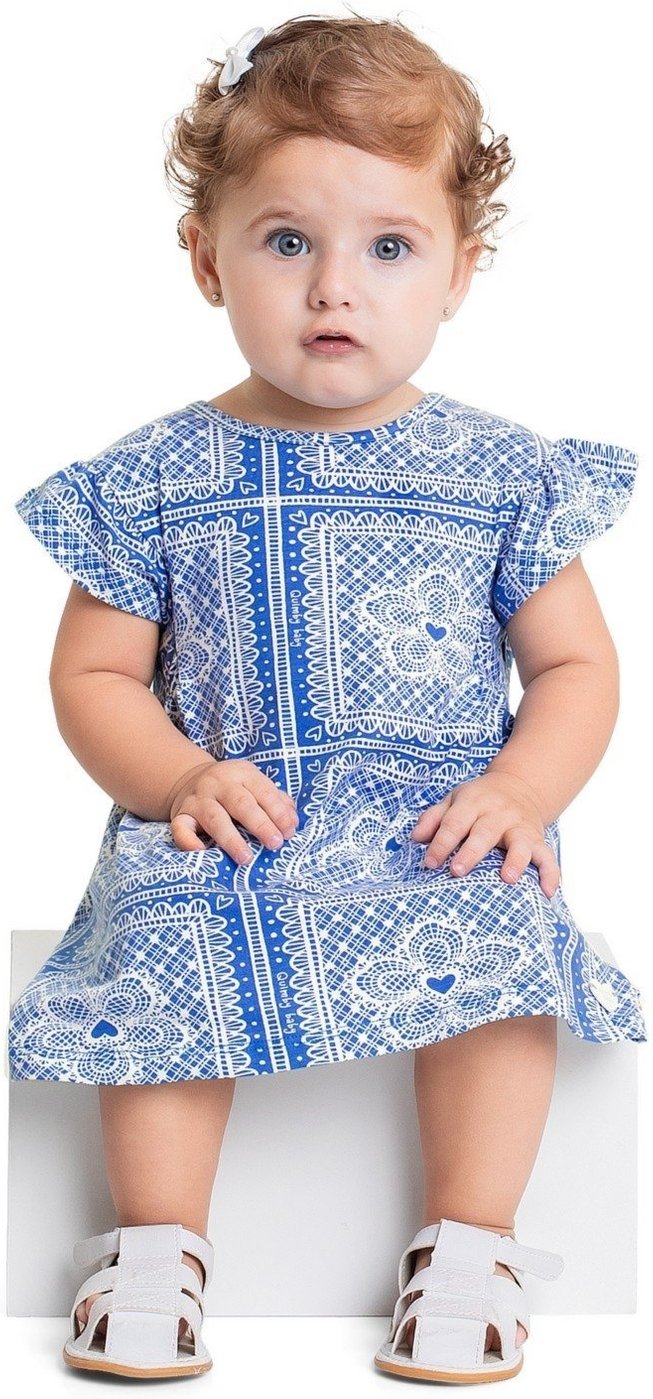 Infantil - Vestido Estampado para Menina Quimby