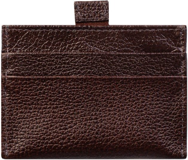 Porta cartões de couro liso Ianna 8x10cm - Café