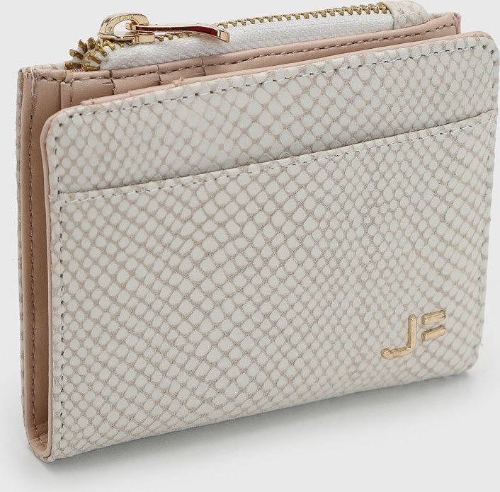 Carteira Feminina Jorge Bischoff Texturizada Off-White