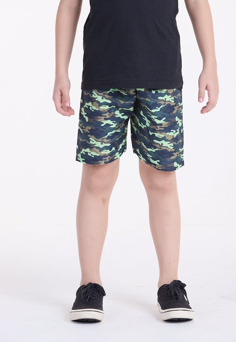 Imagem principal Infantil - Bermuda Tactel Camuflado Preto VIDA COSTEIRA verde VIDA COSTEIRA verde