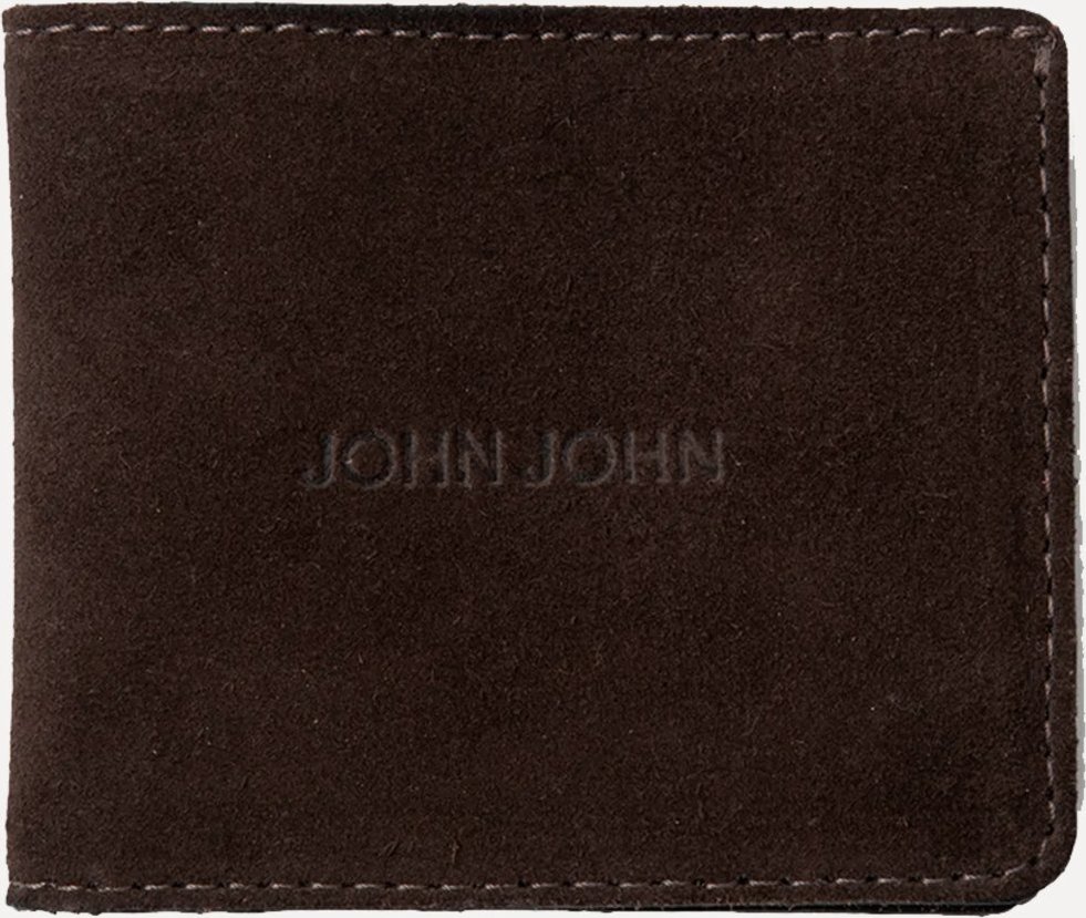 Imagem principal Carteira John John Masculina Couro JJ Suede Escuro marrom John John marrom