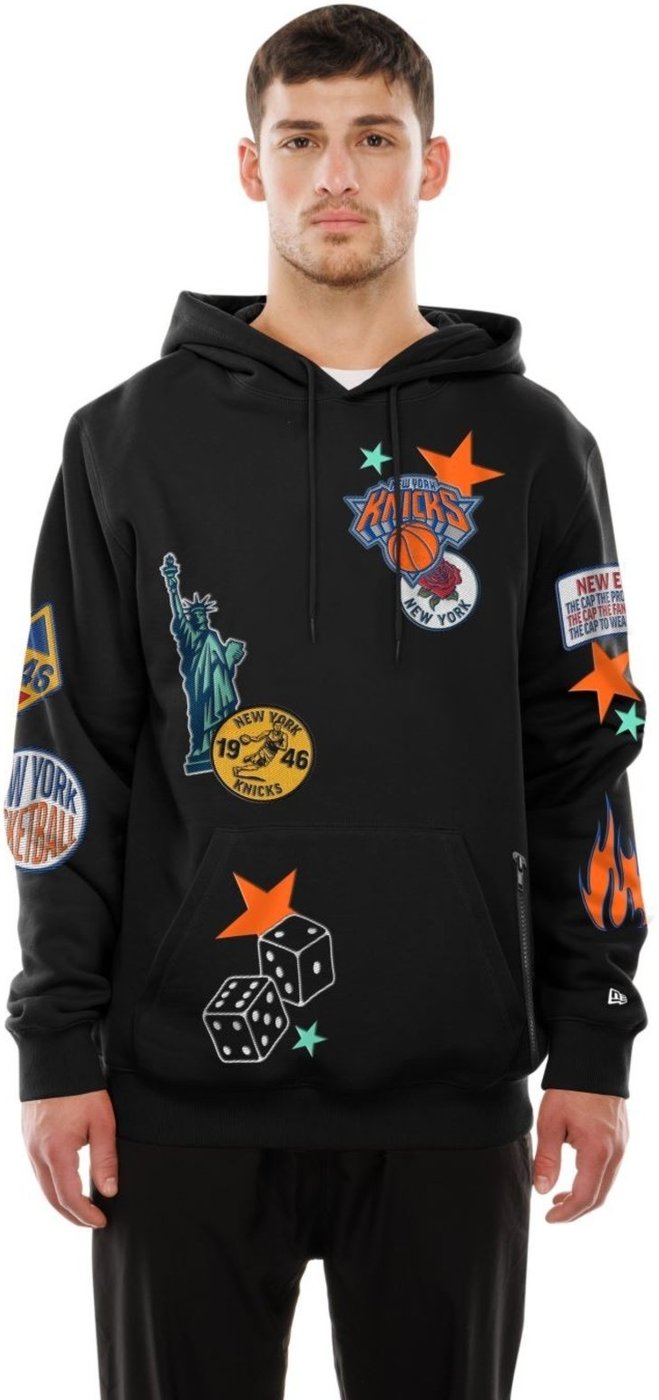 Imagem principal Moletom New Era Canguru Fechado New York Knicks preto new era preto