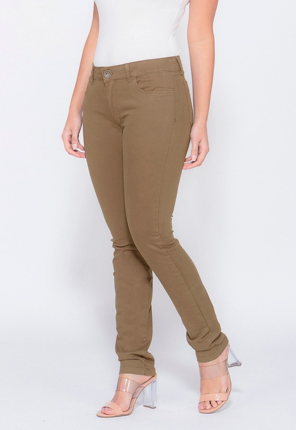 Calça Sarja Macaw Skinny Conforto Rizi 7831 Caqui