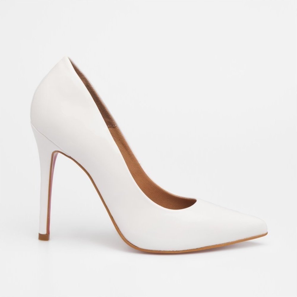 Imagem principal HELO VERNIZ CROCO DI VALENTINI - SOLA VERMELHA branco Di Valentini branco