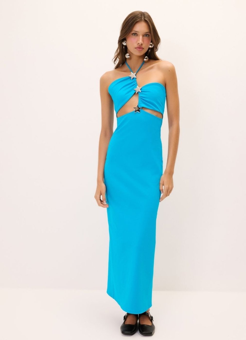 Vestido Midi Com Estrelas