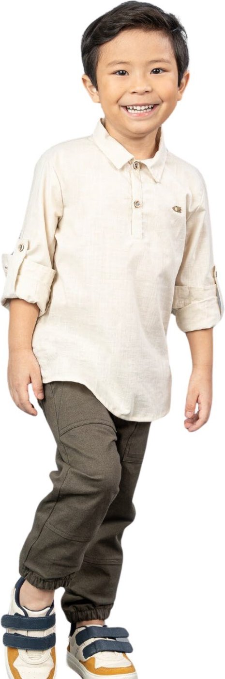 Infantil - Conjunto de bata em tricoline de algodão Ok & Friends 1