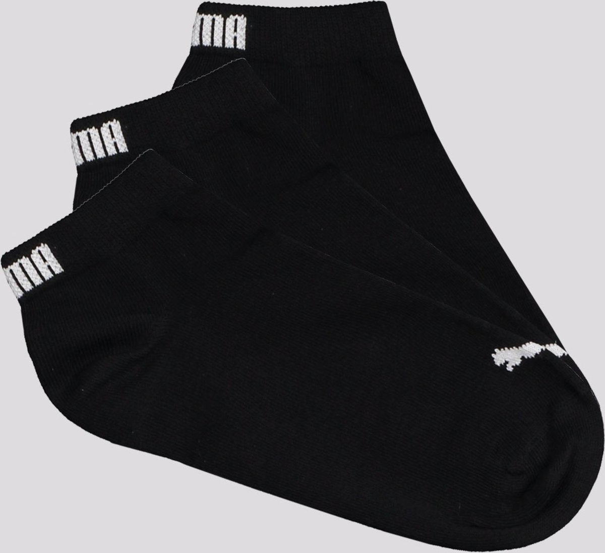 Kit Meia Puma Sapatilha 3 Pares Cano Curto Feminina Preta