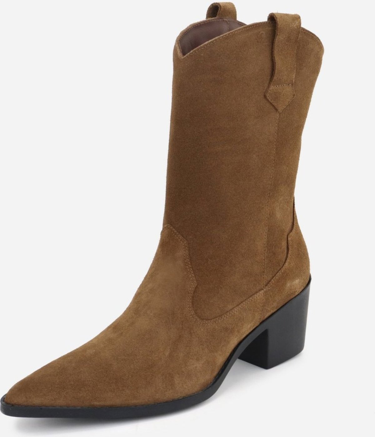 Imagem principal Bota Texana Feminina Country Western Conforto em Couro Maria Paula Camurça Pecan café café