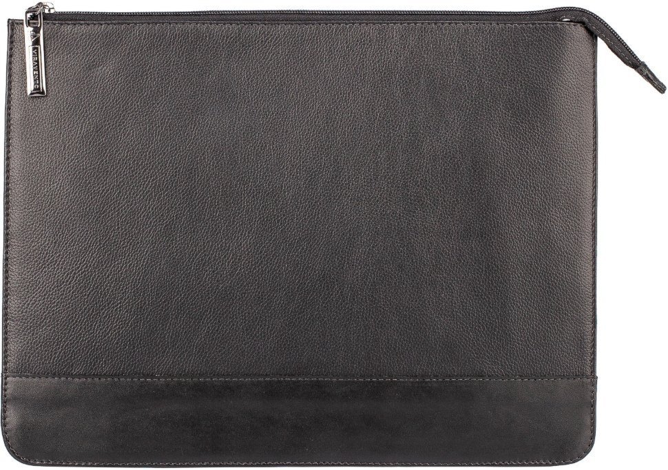 Pasta envelope de couro Bruno - Preta