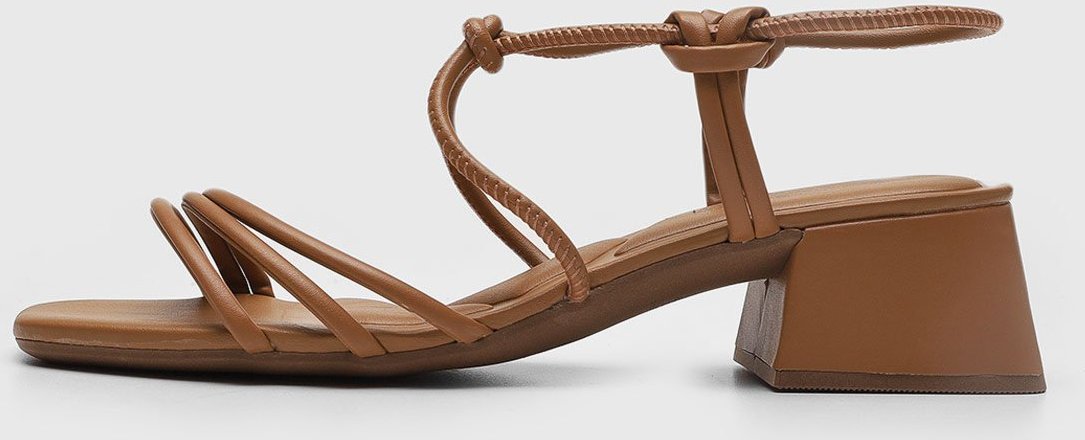 Imagem principal Sandália Feminina cê Salto Bloco Tiras BEBECÊ caramelo BEBECÊ caramelo