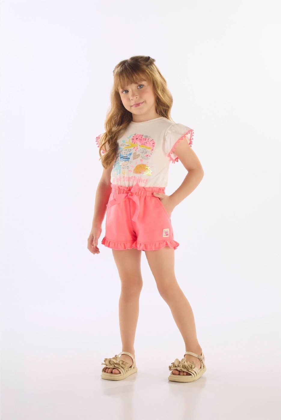 Imagem principal Infantil - Conjunto Luz do Sol para Menina Up Baby branco Up Baby branco