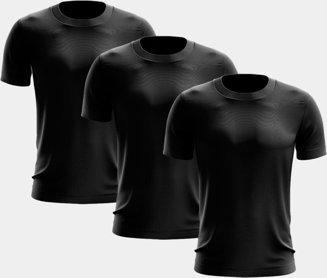 Imagem principal Kit 3 Camisetas Masculina Manga Curta Dry Fit Básica Lisa Proteção Solar UV Térmica Blusa Academia Esporte Camisa ADRIBEN multicolorido ADRIBEN multicolorido