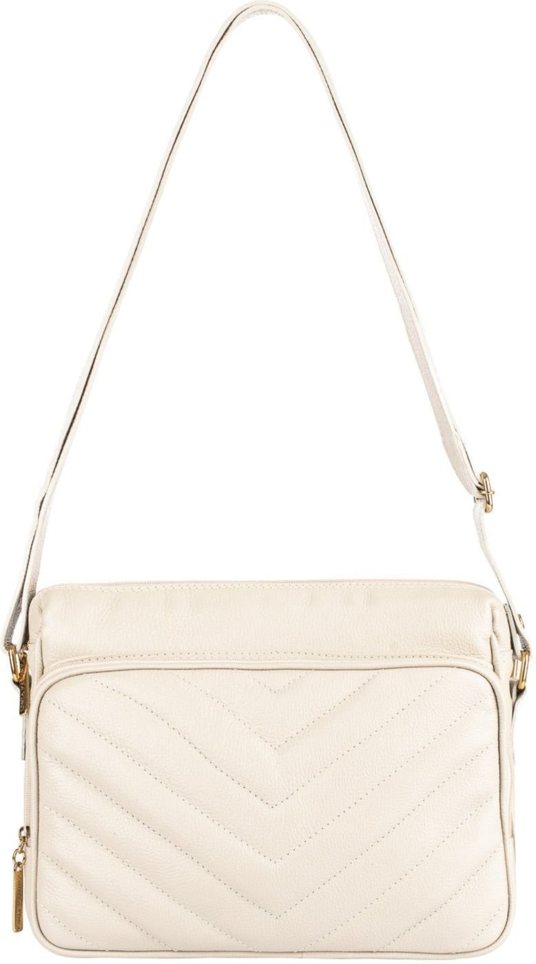 Imagem principal Bolsa de couro liso tiracolo Anita - Marfim Andrea Vinci vermelho Andrea Vinci vermelho