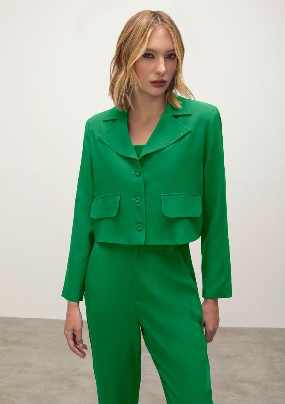 Blazer Iódice Com Lapela Com Botões