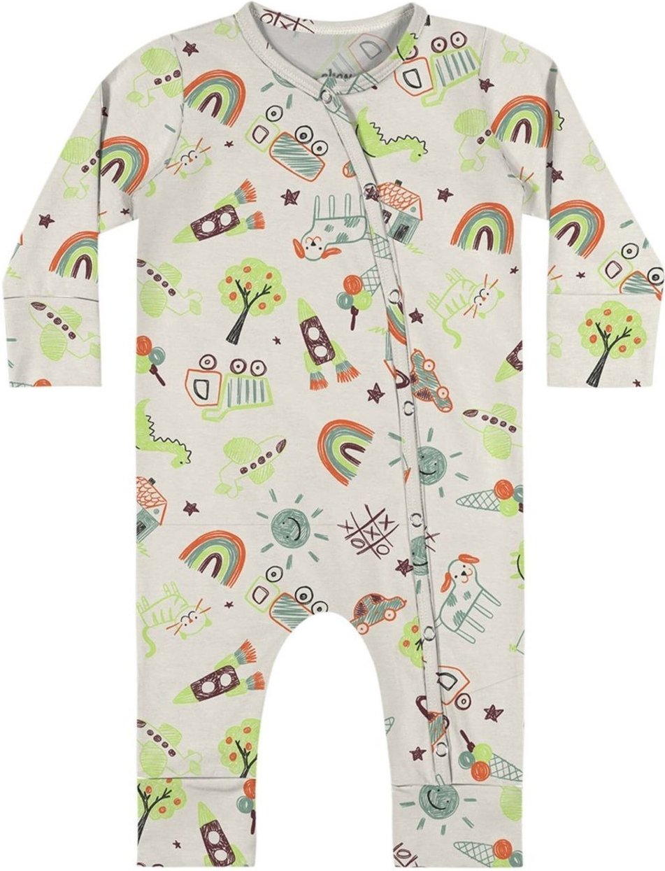 Imagem principal Infantil - Macacão Unissex Com Botões Elian verde Elian verde