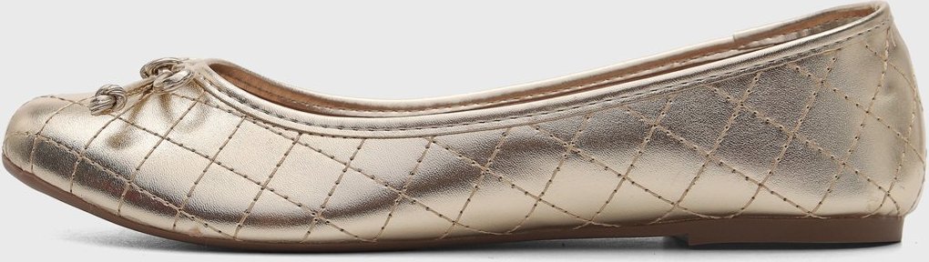 Sapatilha Via Uno Metalizada Dourada