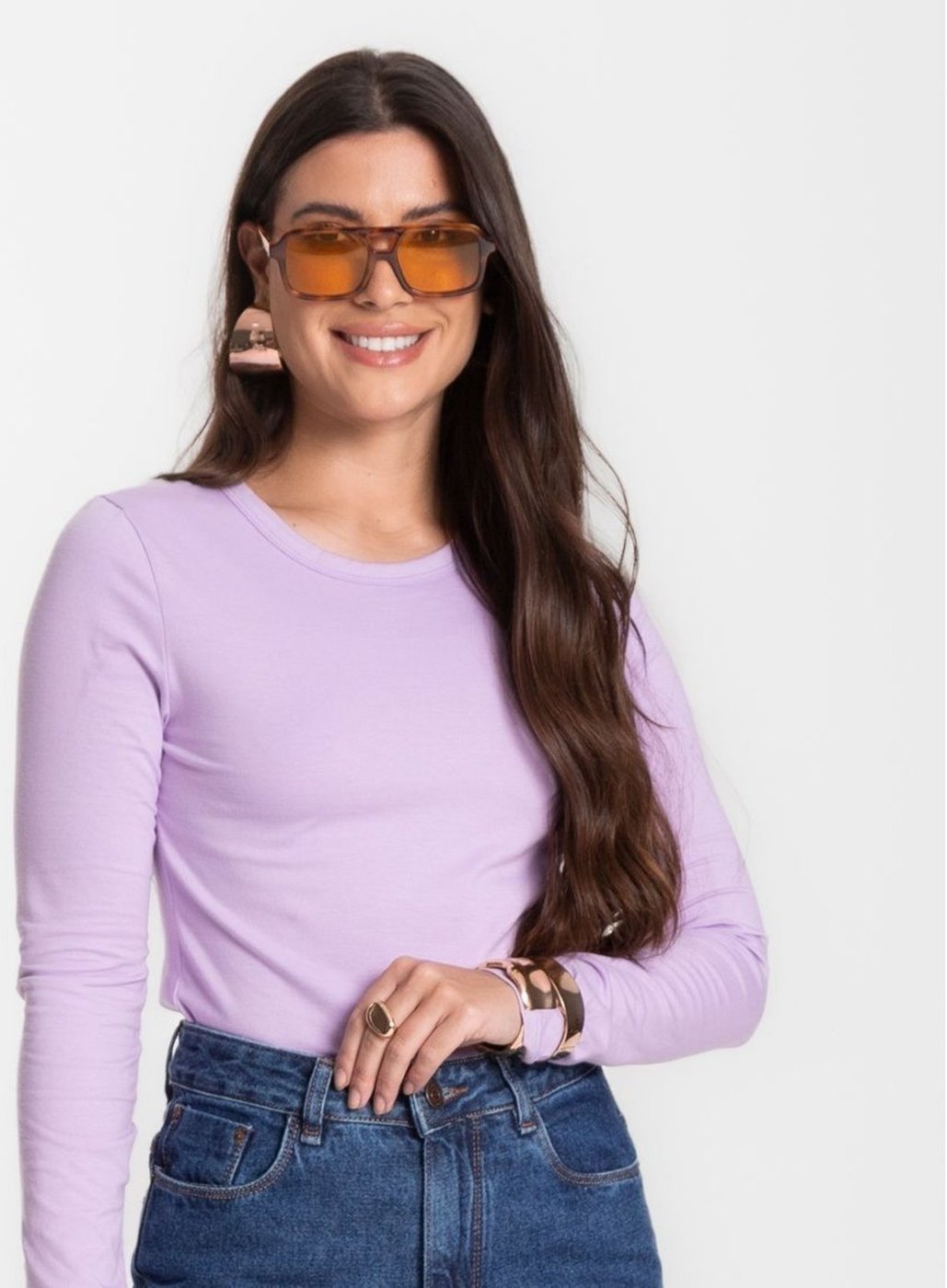 Imagem principal Blusa Manga Longa Básica Select verde Select verde