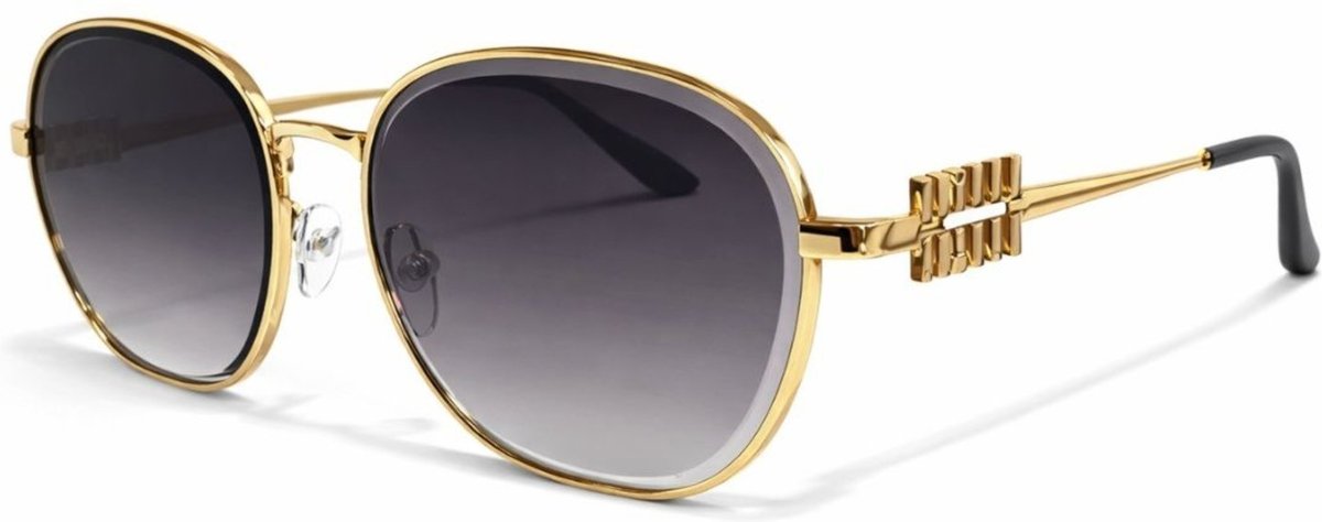 Óculos de Sol Feminino Luxo Armação Metal Detalhe Miumiu