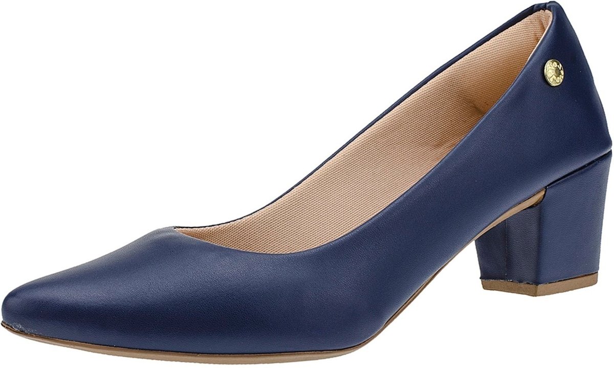 Sapato Scarpin Feminino Salto Quadrado Scarpin Bico Fino Scarpin Noiva