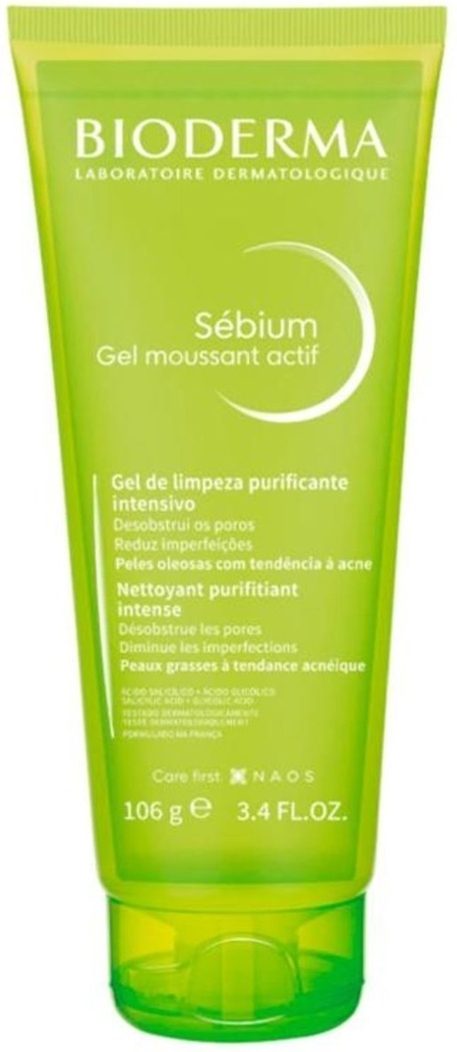 Bioderma Sébium Moussant Actif Gel de Limpeza Facial 100ml