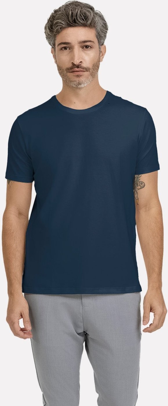 Camiseta K&J Black Masculina Regular Premium Flex Azul