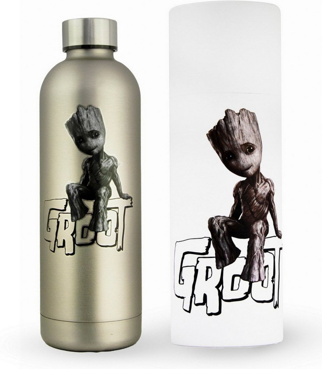Garrafa Térmica Groot Marvel 750ml Aço Inoxidável Resistente