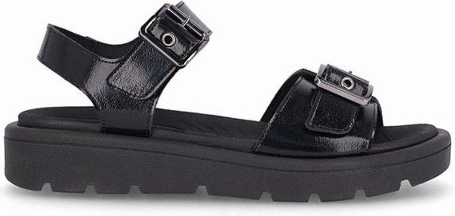 Imagem principal Sandália Gabriela Anabela Baixo preto preto