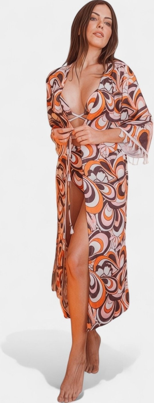 Kimono Areia Branca Baly Geo