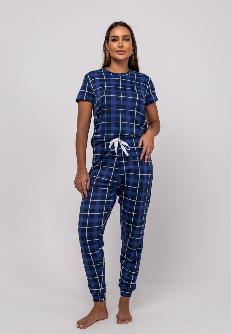 Pijama Calça e Blusa M/C Malha Salvatore Fashion