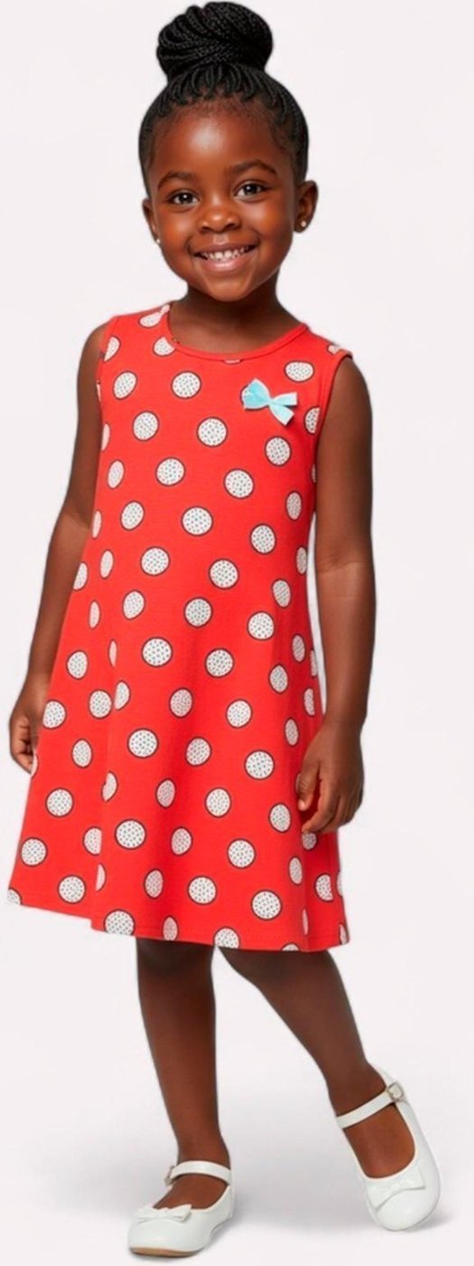 Imagem principal Infantil - Vestido Menina Estampa Poá Kyly vermelho Kyly vermelho
