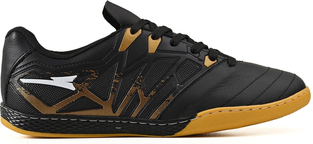 Imagem principal Chuteira Futsal Masculina Bico Reforçado em Couro Futebol de Salao Quadra CALCADOS LGHT LIGHT preto CALCADOS LGHT LIGHT preto