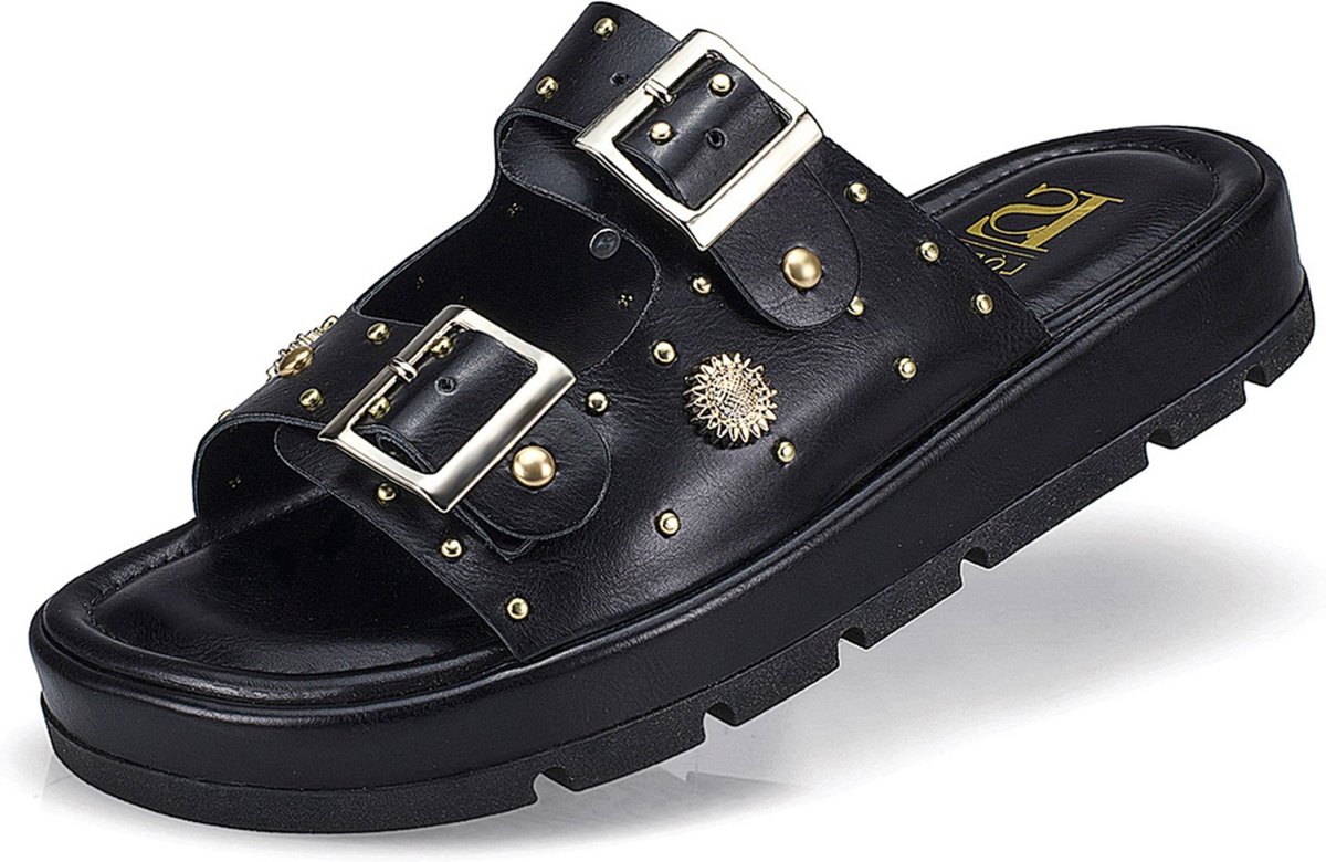 Sandália Rasteira Papete Flatform Spyke Fivela