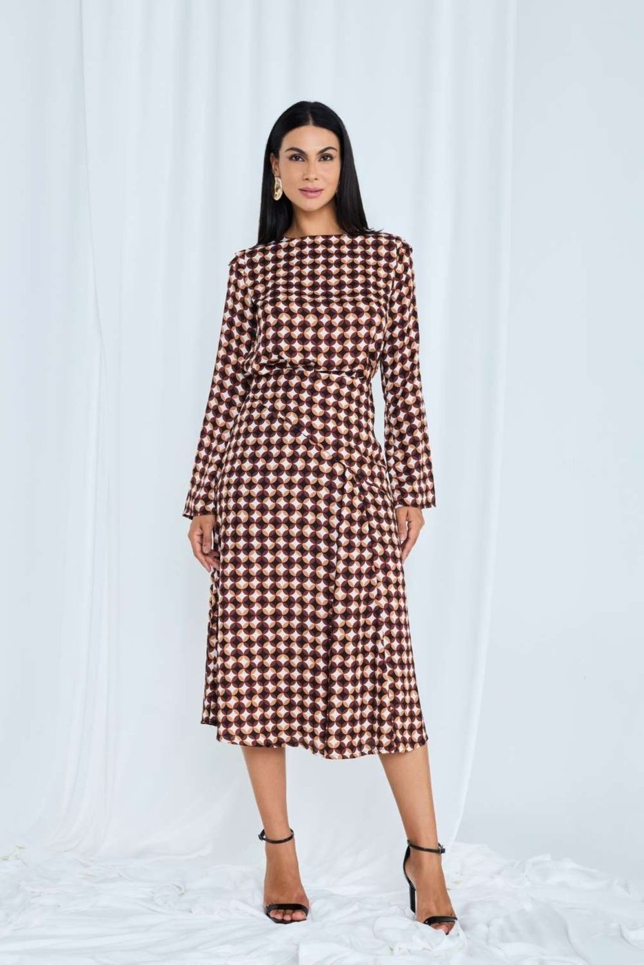 Blusa Vanibele Estampada Geométrica